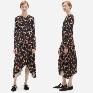 Isabel Marant Diana Midi Asymmetrical Dress, Sz 38/ US 6